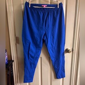 Woman Within Pants Size 1X(22/24)Color Blue.